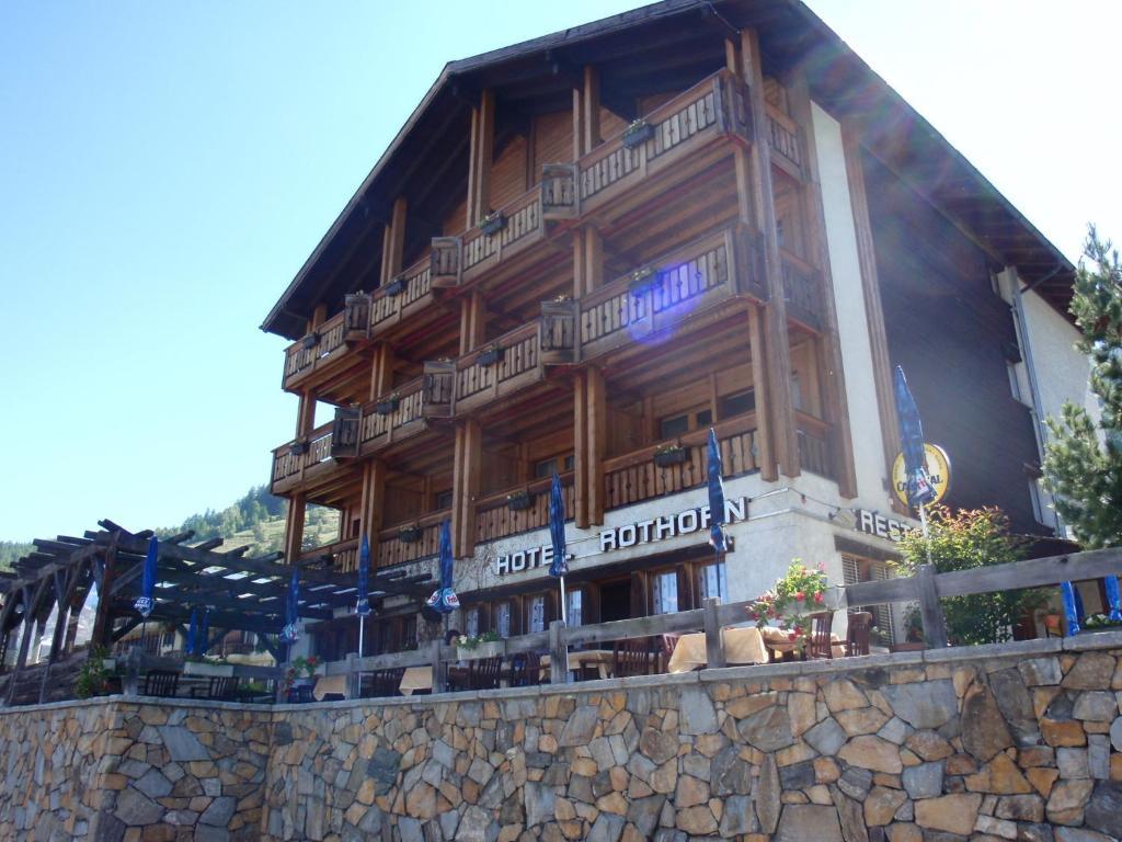 Hotel Restaurant Rothorn Visperterminen Dış mekan fotoğraf